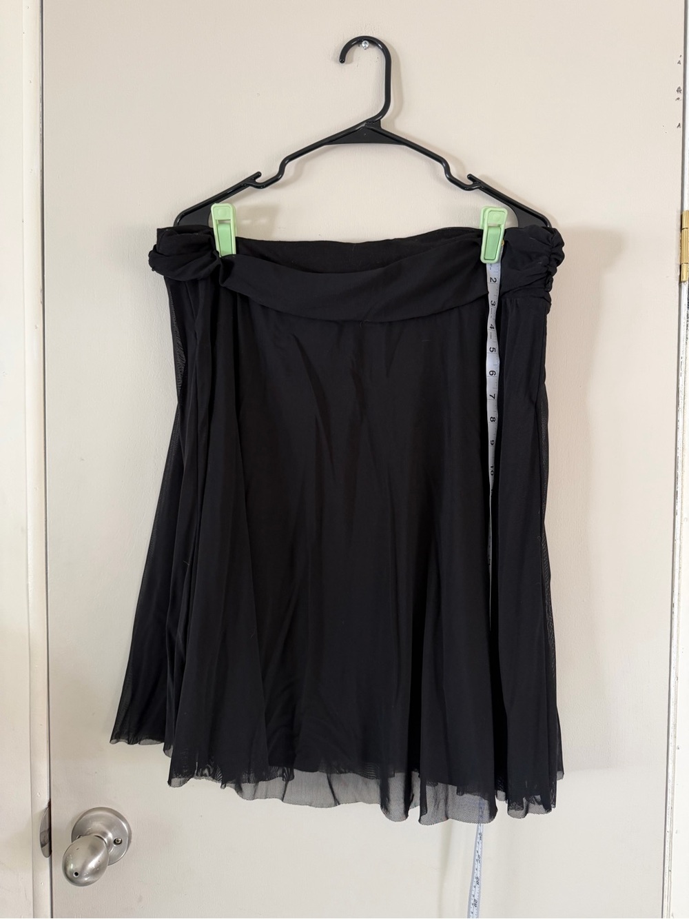 Roper Black A-Line Chiffon Skirt